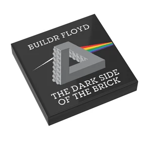 Buildr Floyd, Dark Side of the Brick - Cubierta de álbum de música B3 Customs (azulejo 2x2) - Imagen 1 de 1