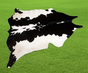 100% Original Kuhfell Teppich Bereich Skin Leder 12.78 Sq.feet (117cmx102cm) - Bild 1 von 3