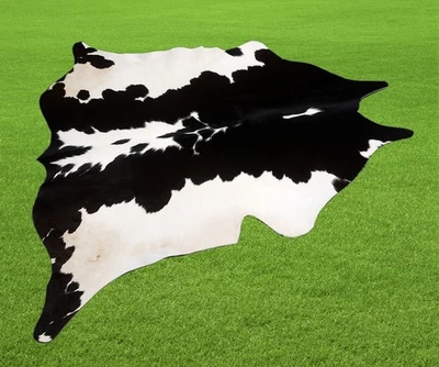 100% Original Kuhfell Teppich Bereich Skin Leder 12.78 Sq.feet (117cmx102cm) - Bild 1 von 3