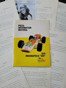 1970 Indianapolis 500 Media Kit/Hopkins "Sprite Specials" of Dallenbach/Kenyon - Picture 1 of 12