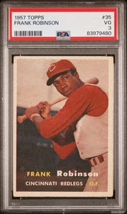 1957 Topps #35 Frank Robinson Rookie PSA 3 RC Reds HOF - Picture 1 of 3