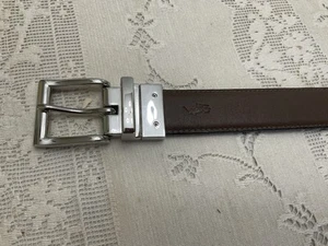 Ralph Lauren Polo Men’s Reversible Belt Black Brown Silver Buckle 60” NWOT - Picture 1 of 5