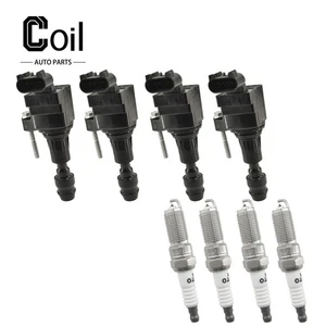 4pcs Ignition Coil and Spark Plug For 2010-2016 Buick LaCrosse 2.4L L4 - Picture 1 of 7