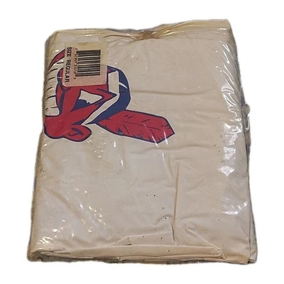 VTG Chief Wahoo Cleveland Indians Adult Hooded Vinyl Poncho Seven Sons & Co 40" - Image 1 of 4