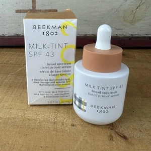 Beekman 1802 Milk Tint SPF 43 Tan Broad Spectrum Tinted Primer Serum - 1 oz NEW - Picture 1 of 7
