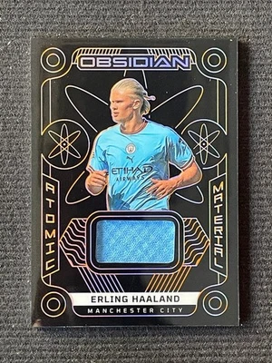 Erling Haaland 2022-23 Panini Obsidian Atomic Material 35/75 #AM-EH - Image 1 of 2
