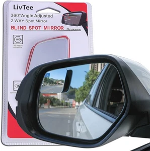 2 Pack Blind Spot Mirrors Rhombus HD Convex Adjustable for Cars SUV - Picture 1 of 4