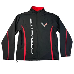 Corvette Jacke Unisex Large schwarz rot Calhoun Softshell Chevrolet Zipper Racing - Bild 1 von 9