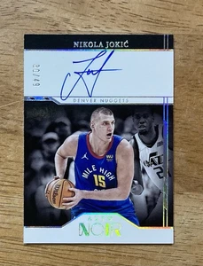 Nikola Jokic 2021-22 Panini Noir Auto #'ed 30/49 On Card Auto Nuggets MVP - Picture 1 of 5