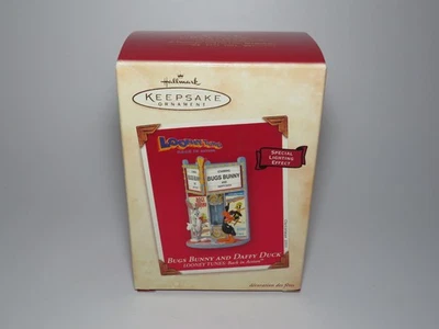 Bugs Bunny Daffy Duck 2003 Hallmark Looney Tunes Ornament QXI4329 - NIB - Image 1 of 4