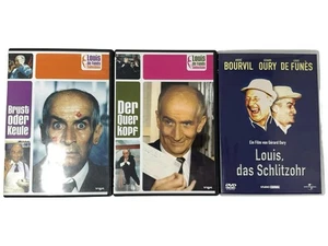 Louis de Funes - 3x DVD Video BOX - Schlitzohr Querkopf - INKgrafix Toys A - Picture 1 of 5
