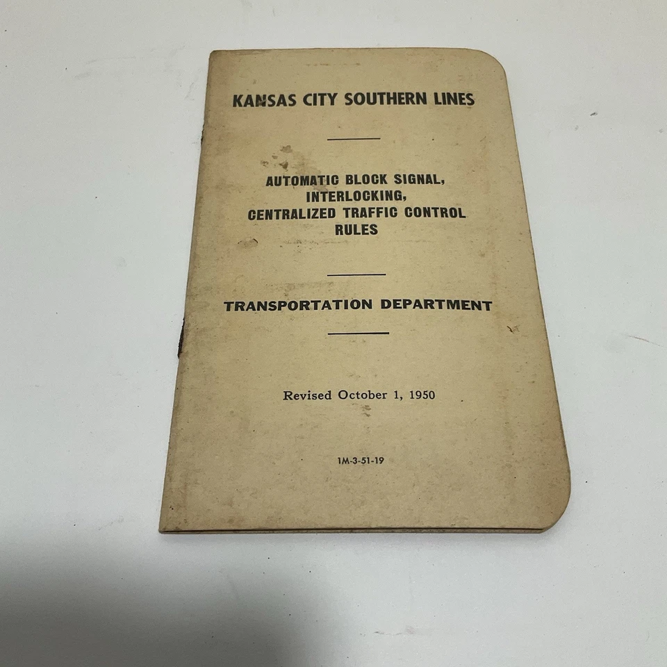 Kansas City Southern Lines manual 1950 - Image 1 of 4