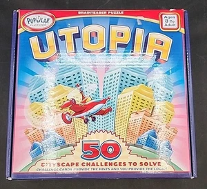 Utopia Board Game 50 Cityscape Challenges Logic 70410 2009 Popular Playthings - Picture 1 of 8