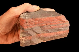 Roter Jaspis Hämatit 5 Zoll 4 Pfund 6 Unzen Gestein Mineral Probe Lapidar Roh Chakra Stein - Bild 1 von 2