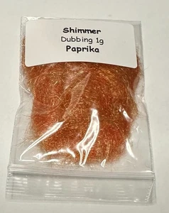 Shimmer Dubbing - Fly tying materials Paprika x 1g - Picture 1 of 1