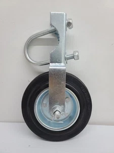 Fence Gate Wheel for Metal Swing Gates - 6 Inch under Mount Farm Gate Wheel U - Bild 1 von 2