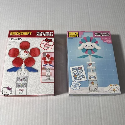 Bundle Brickcraft "Hello Kitty & Friends" Flower & Vase Building Set New - Image 1 of 4