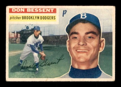 1956 Topps #184 Don Bessent RC GOOD X3586117 - Image 1 of 3