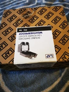 LAP Weatherproof 13A Double Switched Power Socket IP66 - Picture 1 of 1