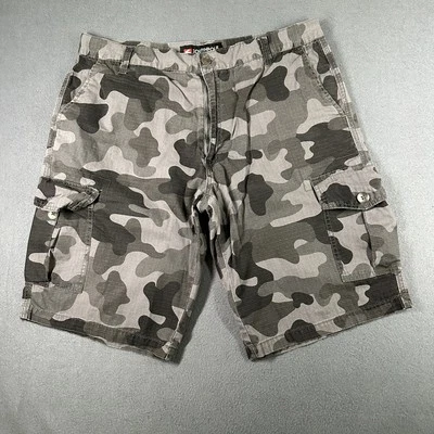 Pantalones Cortos Carga Southpole Para Hombres 38 Camuflados Ripstop Exterior Utilidad Bolsillos Camuflaje Foto 1 de 4