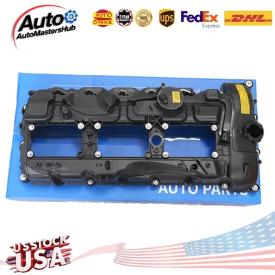 For BMW N55 135i 335i 535i 640i 740i X3 X5 X6 3.0L Valve Cover w/ Gasket & Cap Foto 1 de 4