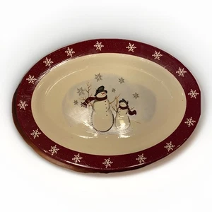 Royal Seasons Servizio Pupazzo di Neve Gres Rosso Piatti Natalizi Vintage - Foto 1 di 10