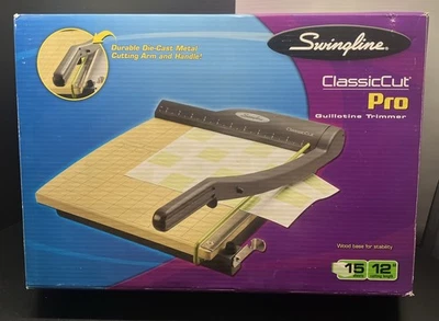 Recortadora de guillotina Swingline ClassicCut Pro base de madera #9112 - ¡Nueva caja abierta! Foto 1 de 4