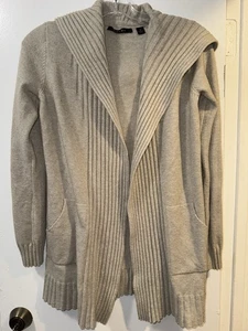 Cardigan Cyrus taglia 8 colore beige con cappuccio e costine - Foto 1 di 13