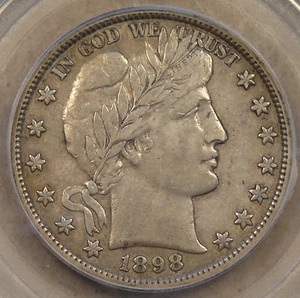 1898 Barber Half Dollar 50c PCGS Certified XF40 - Picture 1 of 4