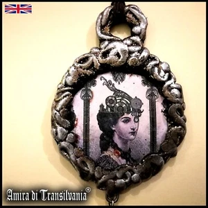 streampunk jewelry amulet statement pendant charm chain necklace gothic fashion - Photo 1 sur 20