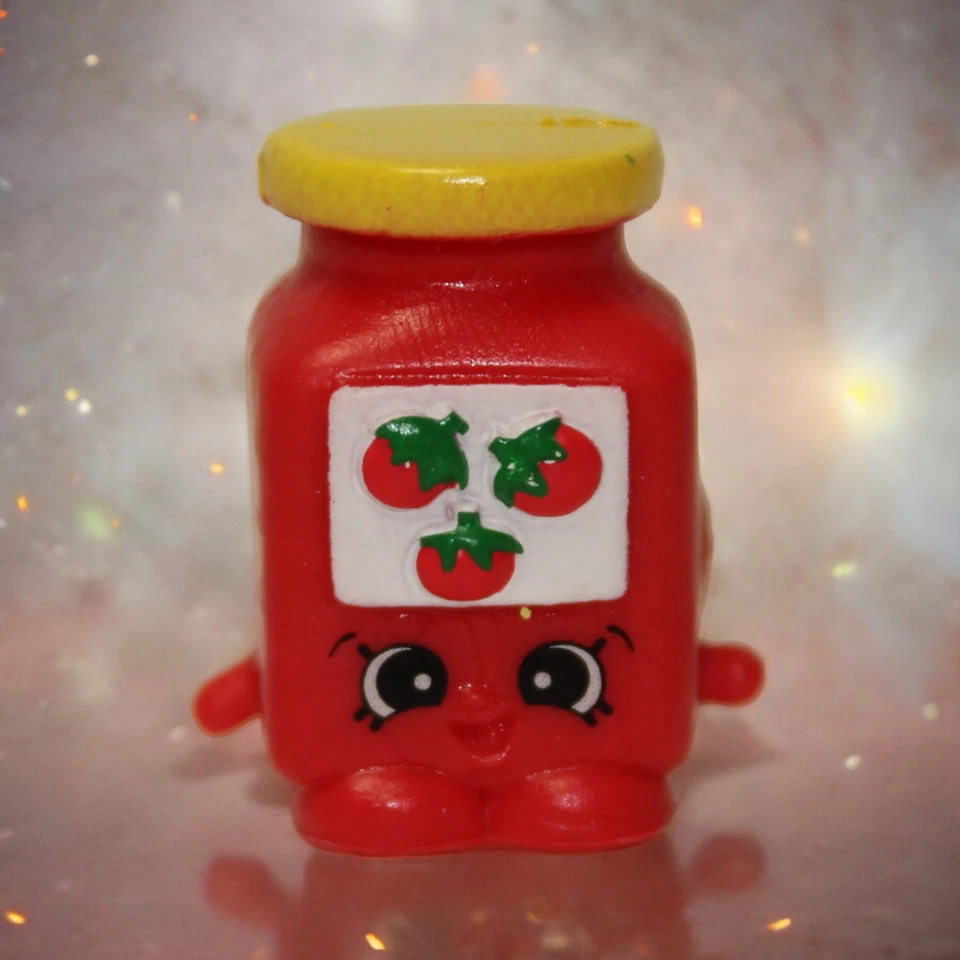 Shopkins Timmy pasta de tomate Family Food Team #6-020 temporada 6 acabamento clássico vermelho - Imagem 1 de 3