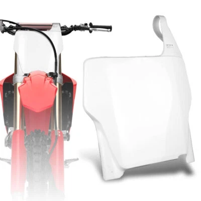 Front Number Plate White For Honda CR125R CR250R CRF250R CRF450R 2004-2007 05 06 - Image 1 of 4