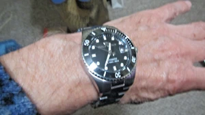 BX 044 mans stainless steel PHILIP automatic 1000ft. dive watch - Picture 1 of 5