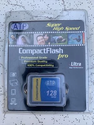 ATP PROFESSIONAL GRADE 128 MB COMPACT FLASH PRO ULTRA CARD, - Image 1 of 2