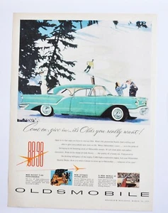 Large Car Ad - 1957 Oldsmobile 88 98 Olds (advertisement print poster brochure) - Picture 1 of 1