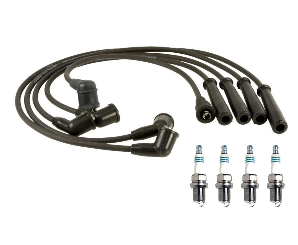 Denso Wire Set 7mm & 4 Iridium Power Spark Plug 0.044 Kit For Mazda MX-3 1.6L L4 - Изображение 1 из 1