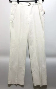 NWT Talbots Stretch White Khaki Buisness Casual Soft Pants Womens Size 10 - Picture 1 of 8