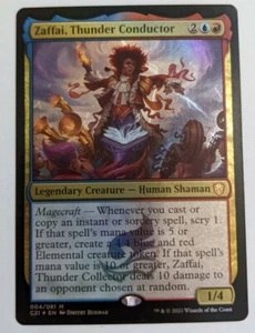 Foil Zaffai, Thunder Conductor, Moderately Played, Commander 2021 - Picture 1 of 2