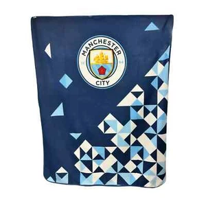 Manchester City FC Particle Fleece Blanket New Soft Warm Gift Official License - Picture 1 of 5