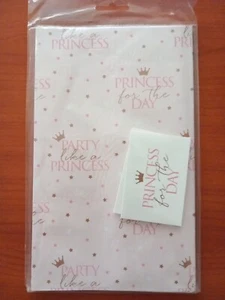 "Princess For A Day"Gift Wrap 72cm X 52 cm  Approx, - Picture 1 of 3