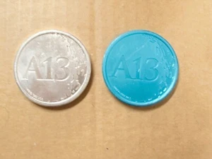 POGS/MILKCAPS "APOLLO 13" SBATTITORI IN METALLO DA SET DI TUTTI (2) - Foto 1 di 2