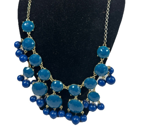 VETEMENTS Collana bavaglino perline sfaccettate tono oro bigiotteria costume moda collana dichiarazione