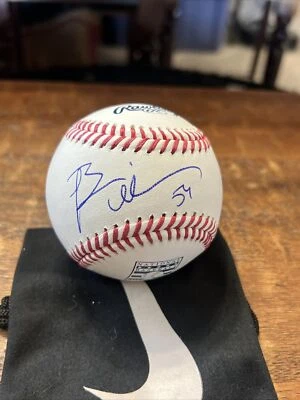 Brian Urlacher Signed Hall Of Fame Baseball JSA Coa Chicago Bears Autographed - Image 1 of 4