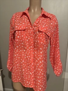 Blusa para mujer Notations pequeña con estampado naranja - Imagen 1 de 2