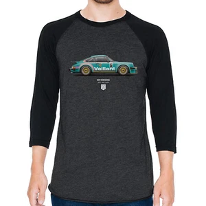 934 1976 turbo rsr DRM Norisring manga 3/4 camisa de béisbol - Imagen 1 de 2