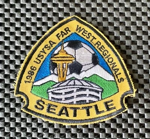 1986 USYSA FAR WEST REGIONALS SEATTLE SEW ON ONLY PATCH 3 3/4" x 3 1/2" NOS - Picture 1 of 2