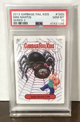 2013 GARBAGE PAIL KIDS MINI MARTIN #192B SERIES 3 PSA 10 GEM MINT LOW POP - Image 1 of 4