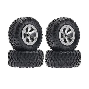 4Pcs Rubber Tires Tyre Wheel for WPL B-14 B-14K B-16 B-24 C-14 C-24 RC Truck Car - Picture 1 of 8
