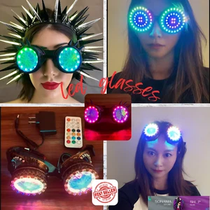 🎊Led Glasses, High Quality Recharge Rezz, Illuminated Glasses, for Nightclub 💖 - Picture 1 of 15