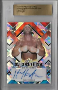 Hulk Hogan 2022 Leaf Metal Pop Century Auto SP #1/1 Proof Crystal RWB - Picture 1 of 1
